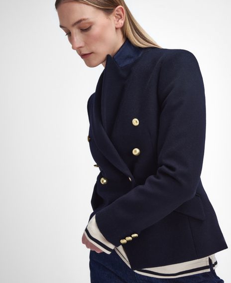Barbour Darly Military Blazer — Navy
