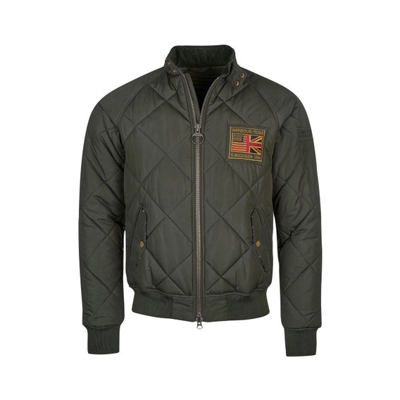 Barbour International Steve McQueen Quilted Merchant — Sage