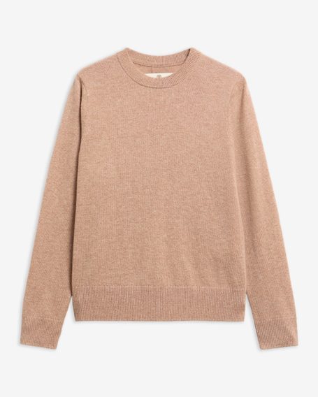 Barbour Penwood Cashmere Knitted Jumper — Beige
