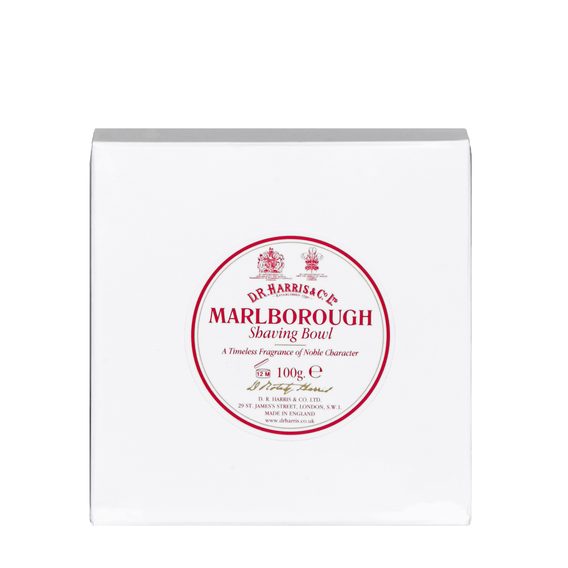 Tmavá drevená miska s mydlom na holenie D.R. Harris - Marlborough (100 g)