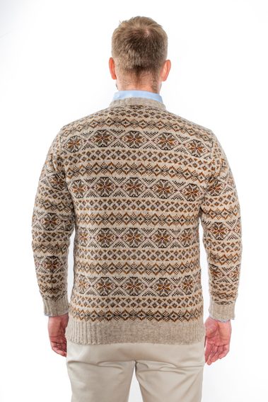 Jamieson's Fair Isle Jumper — Stone