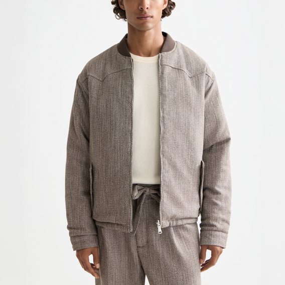 Scotch & Soda — Jacket Demitasse / Eggnog Herringbone