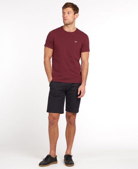 Barbour Essential Sports T-Shirt — Deep Red