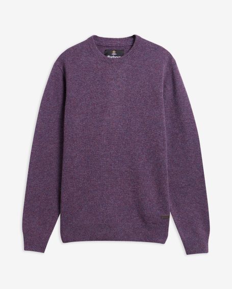 Barbour Essential Patch Crew Neck Sweater — Lilac