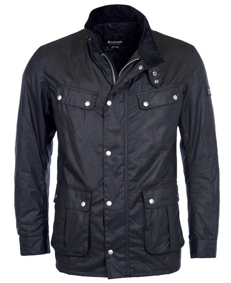 Barbour International Duke Wax Jacket — Black