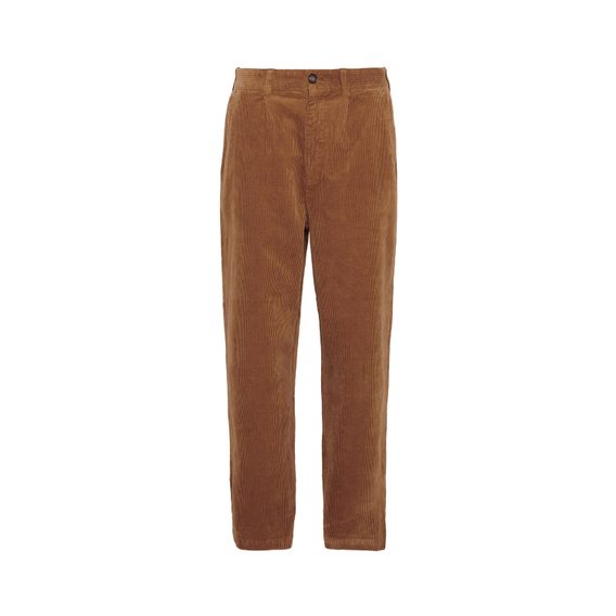 Barbour Stretch Cord Relaxed Trousers — Dark Honey