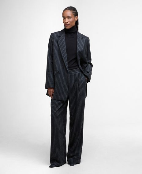 Barbour Blakely Striped Wide-Leg Trousers