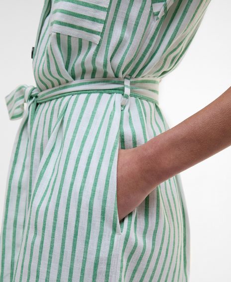 Barbour Abby Striped Midi Dress