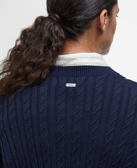 Barbour Hartland Crew Neck Jumper — Navy