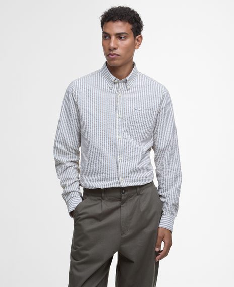 Barbour Bayview Relaxed Herringbone Trousers