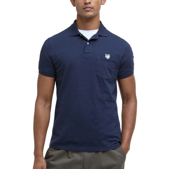 Barbour Tothill Tailored Fit Polo Shirt — Navy
