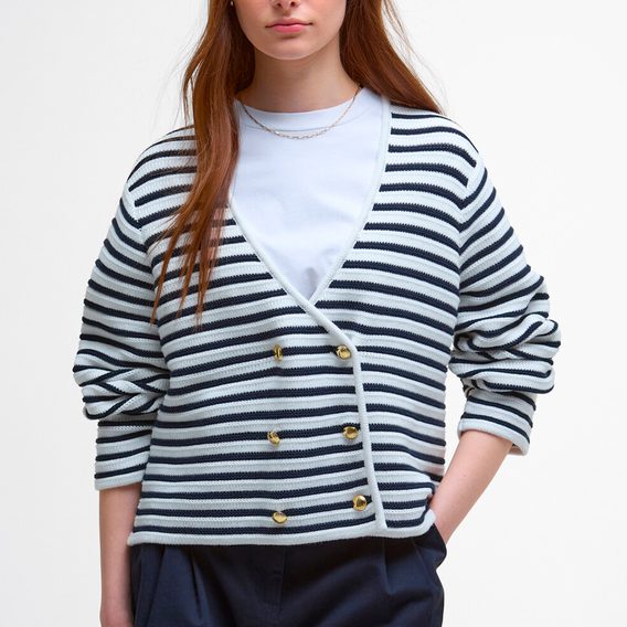Barbour Abby Striped Cardigan