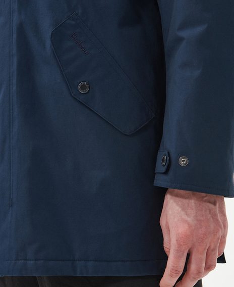 Barbour Chelsea Mac Jacket — Navy