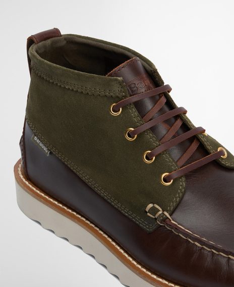 Barbour Hadston Chukka Boots — Olive
