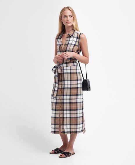 Barbour Caroline Tartan Midi Dress