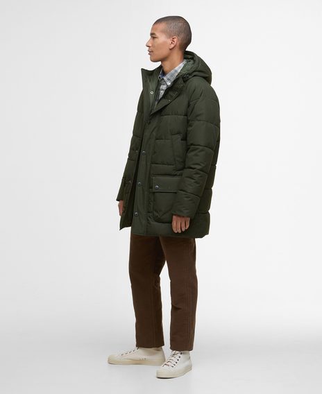 Barbour Bedale Puffer Jacket — Sage