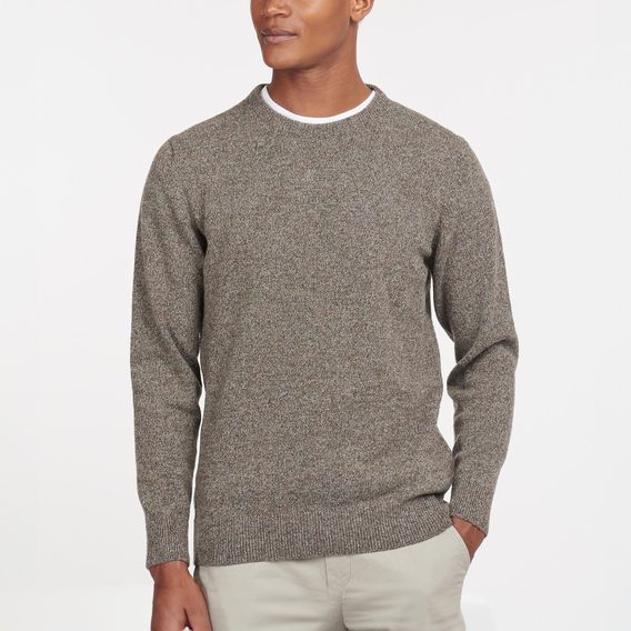 Barbour Tisbury Crew Neck Sweater — Grey Marl