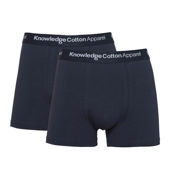 Bavlnené boxerky Knowledge Cotton Apparel Maple - Total Eclipse (2ks)