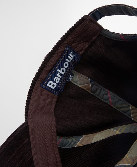 Barbour Preston Cord Cap — Brown