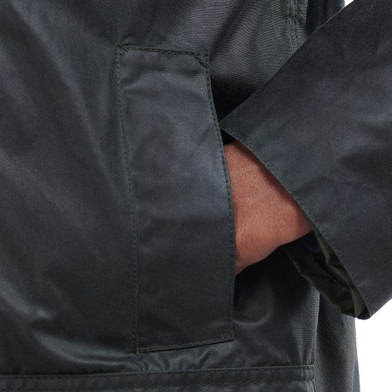 Barbour Border Wax Jacket — Navy