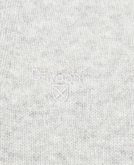 Barbour Essential Lambswool Half Zip Sweater — Grey