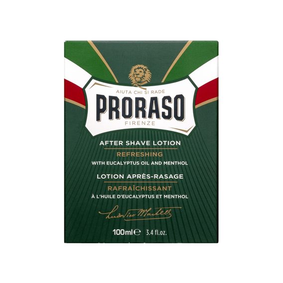 Osviežujúca voda po holení Proraso Green - eukalyptus (100 ml)