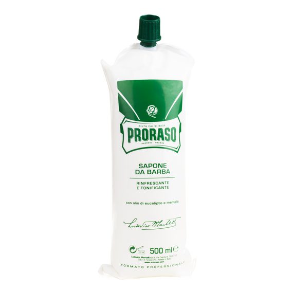 Osviežujúci krém na holenie Proraso Green - eukalyptus (500 ml)