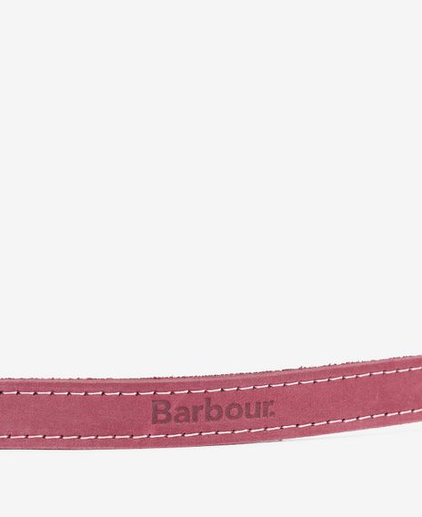 Barbour Leather Dog Collar — Classic Pink