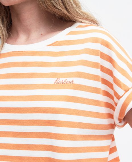 Barbour Adria Top — Orange Stripe