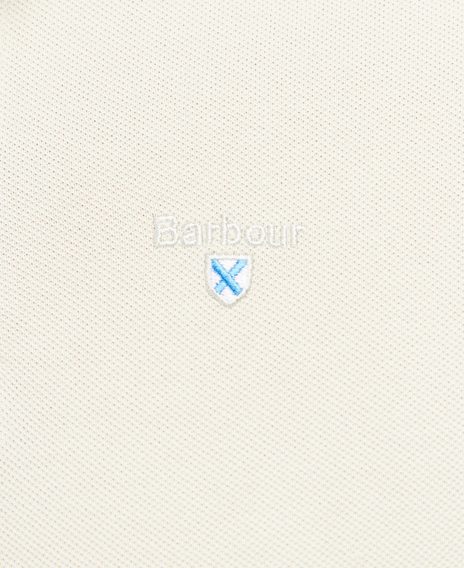 Barbour Sports Polo Shirt — Off-White