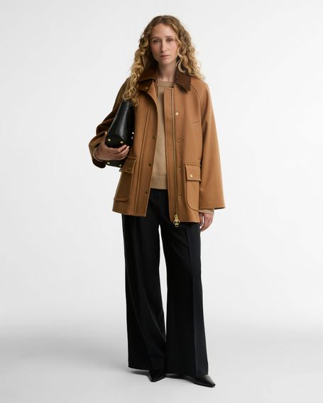 Barbour Women's Bedale Wool Coat — Beige