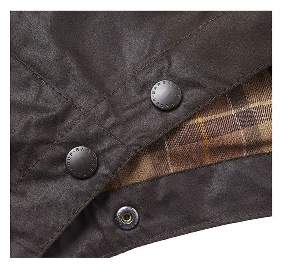 Barbour Waxed Cotton Hood — Rustic