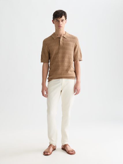 Scotch & Soda — Pointelle Knitted Polo