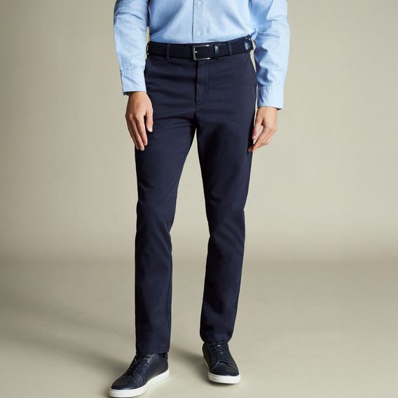 Charles Tyrwhitt Ultimate Non-Iron Chinos — French Navy