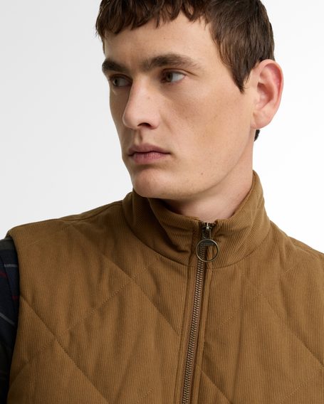 Barbour Corden Quilted Gilet — Beech