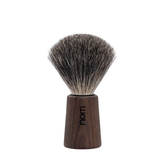 Mühle nom THEO Shaving Brush (Pure Badger, Dark Ashwood)