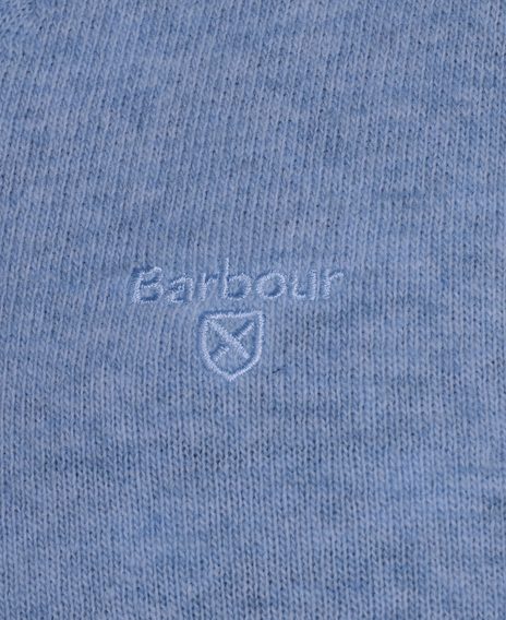 Barbour Essential Lambswool Crew Neck Sweatshirt — Denim Marl