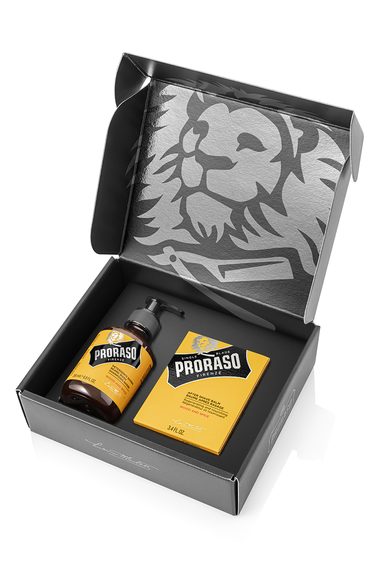 Darčekový set balzamu a mydla na bradu Proraso Wood & Spice