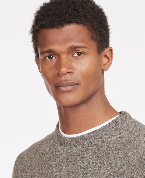 Barbour Tisbury Crew Neck Sweater — Grey Marl