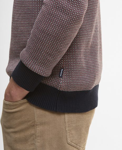 Barbour Wells Crew Neck Jumper — Navy