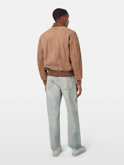 Scotch & Soda — Goat Suede Bomber Jacket