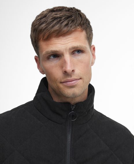Barbour Cord Liddesdale Quilted Jacket — Classic Black