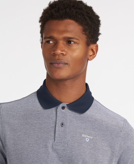 Barbour Sports Mix Polo Shirt — Midnight