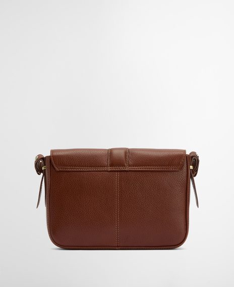 Barbour Rosa Leather Crossbody Bag — Brown