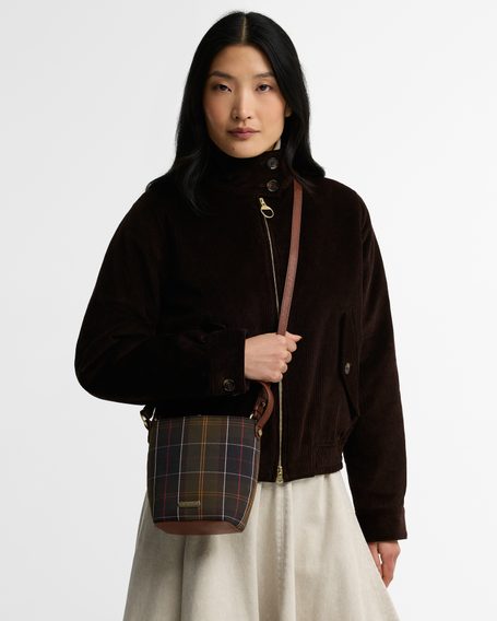 Barbour Cedar Mini Tartan Bucket Bag
