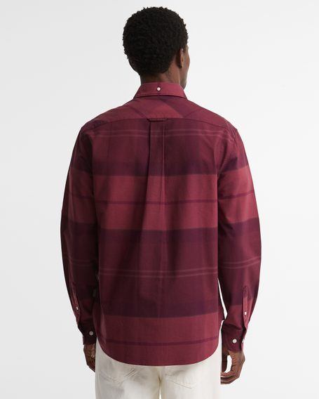 Barbour Mineral Tartan Dunoon Authentic Shirt — Crimson Heather