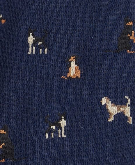 Barbour Mavin Socks — Navy/Dog
