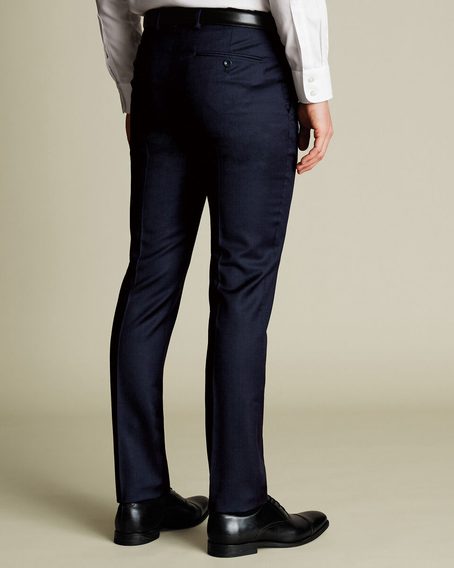 Charles Tyrwhitt Italian Luxury Suit Pants — Dark Navy
