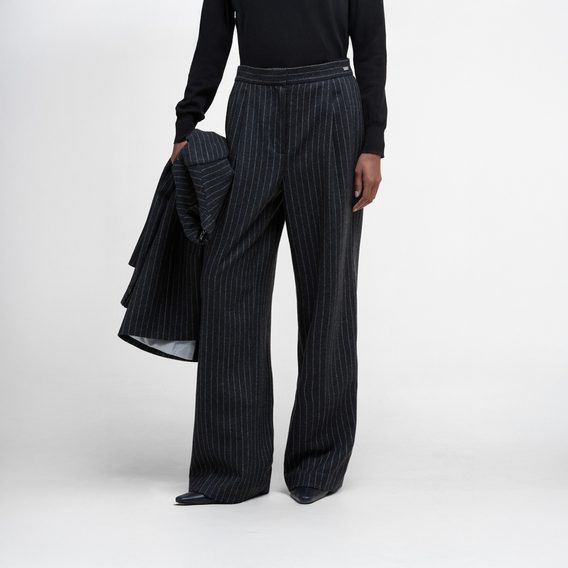 Barbour Blakely Striped Wide-Leg Trousers