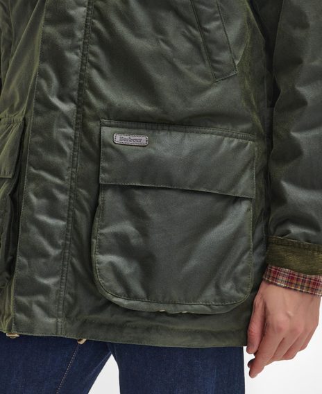 Barbour Bleaberry Wax Jacket — Olive